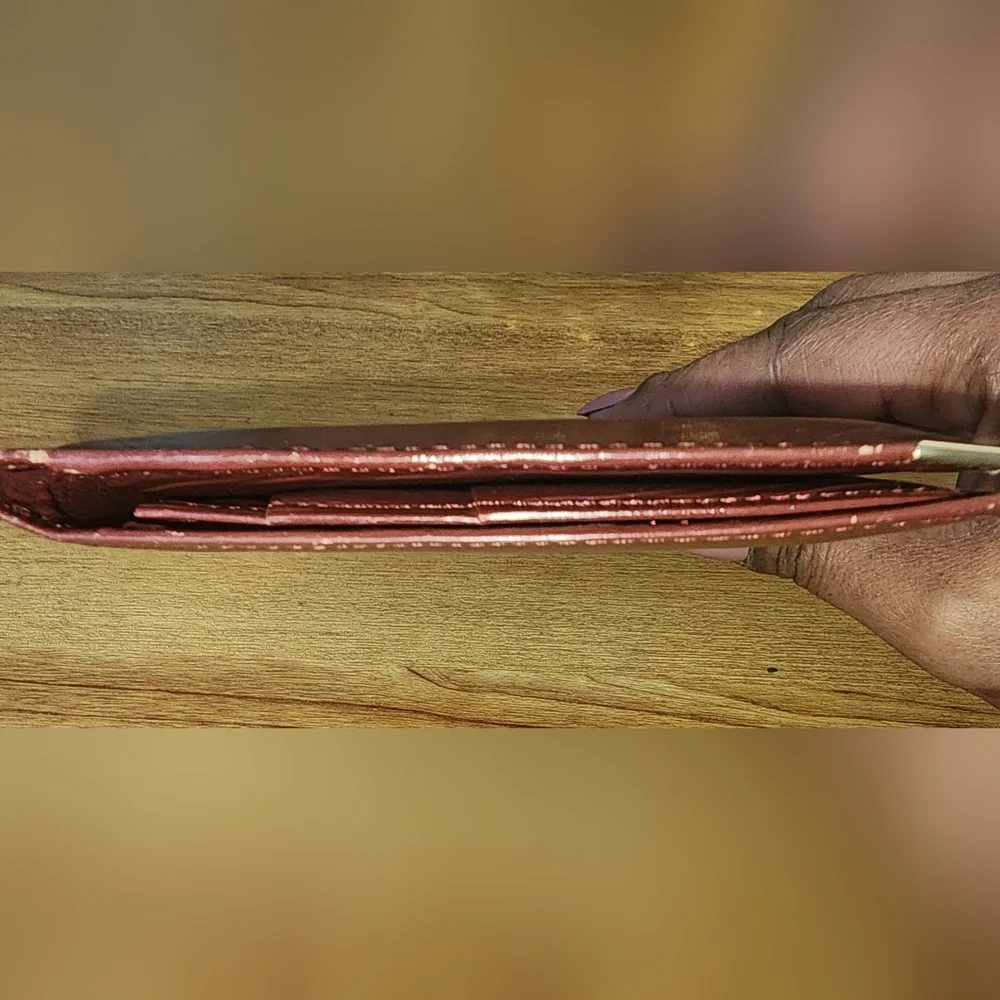 Cartier Long Wallet Red Bordeaux Unisex Wallet - Picture 5 of 5